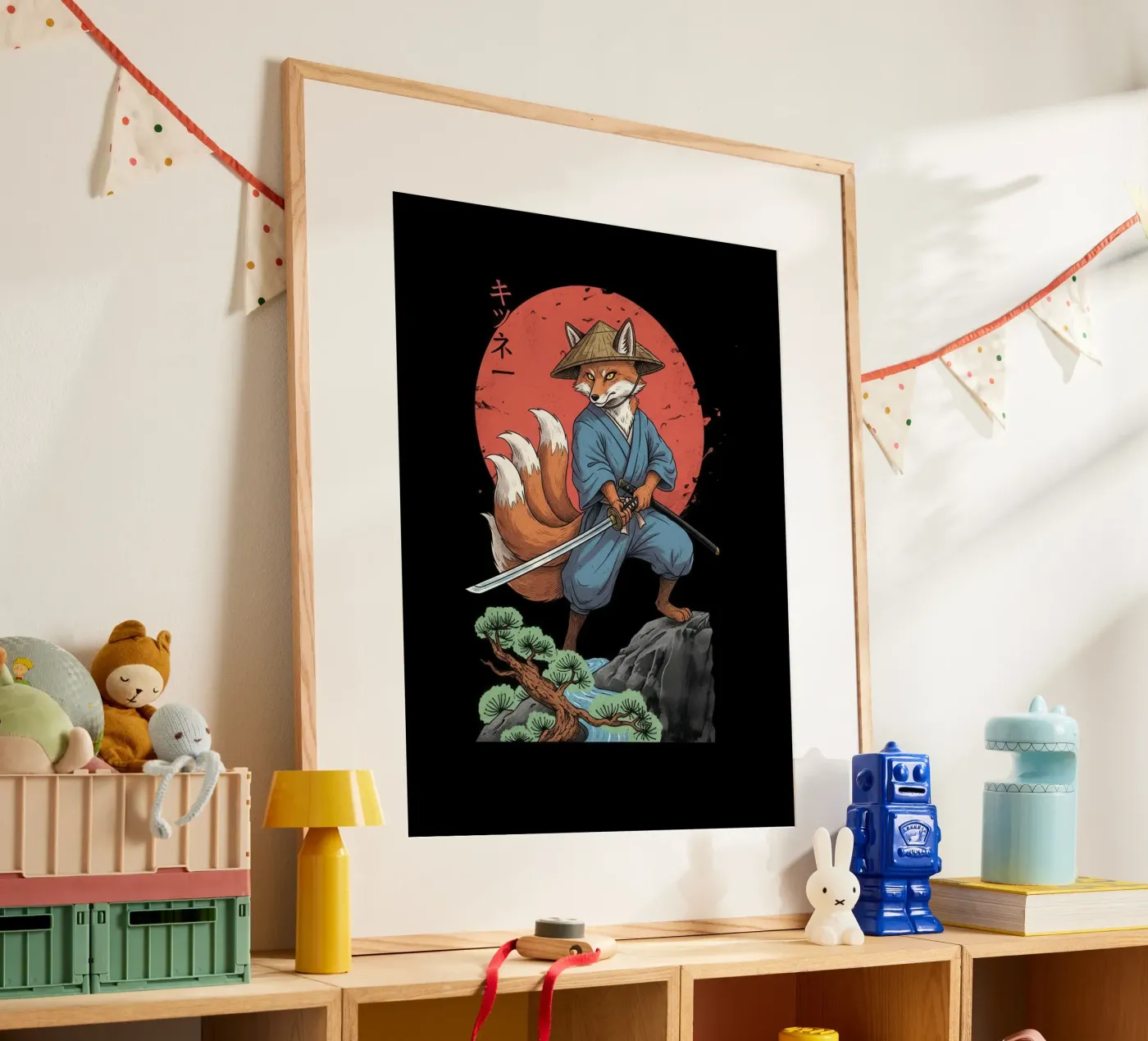 Shadow Vulpine Ronin poster van Fuzazi Maeda