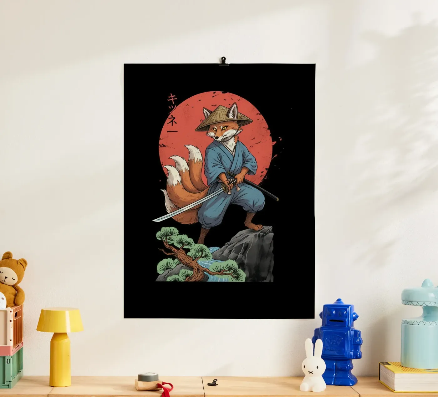 Shadow Vulpine Ronin poster van Fuzazi Maeda