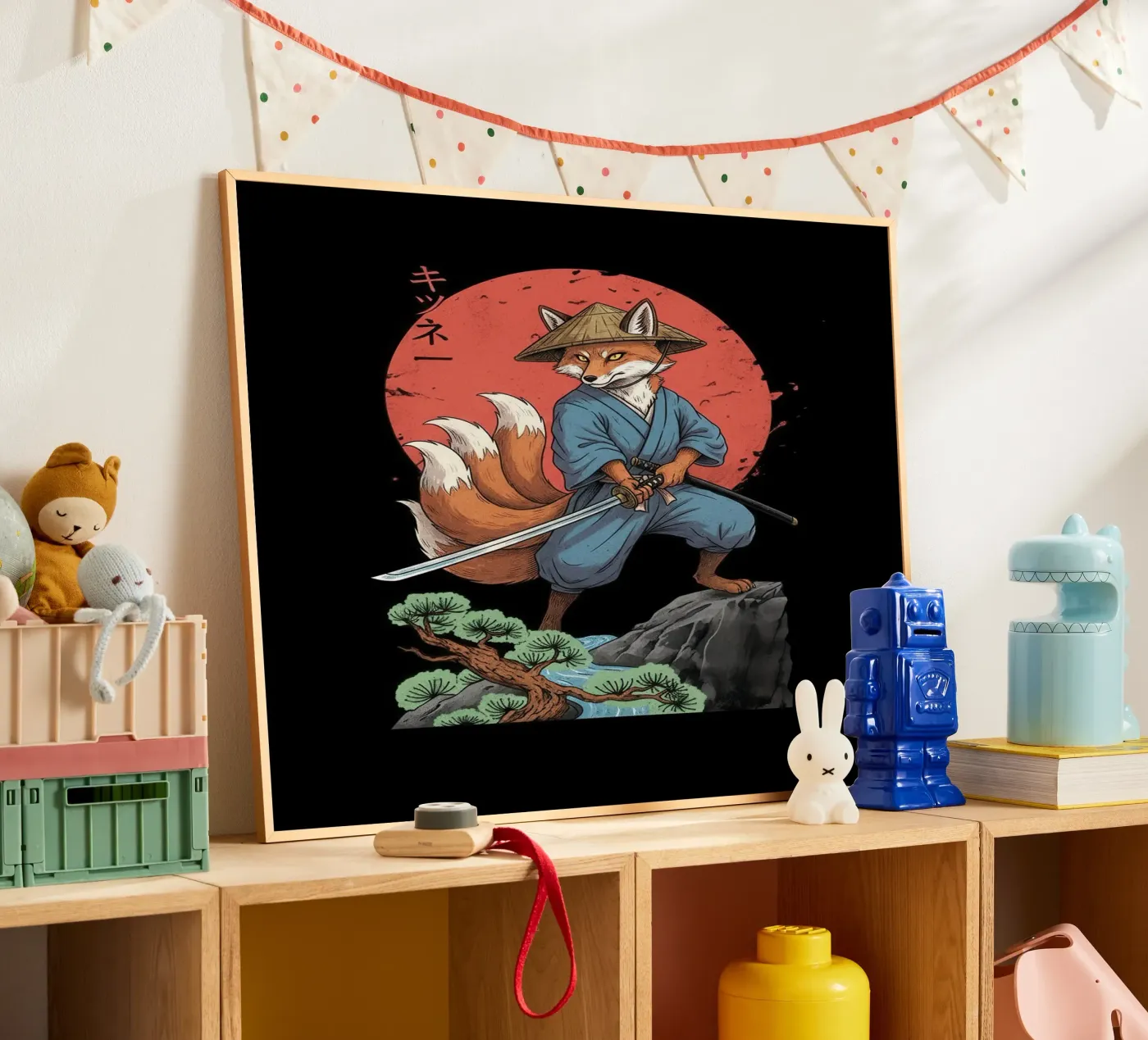 Shadow Vulpine Ronin poster van Fuzazi Maeda