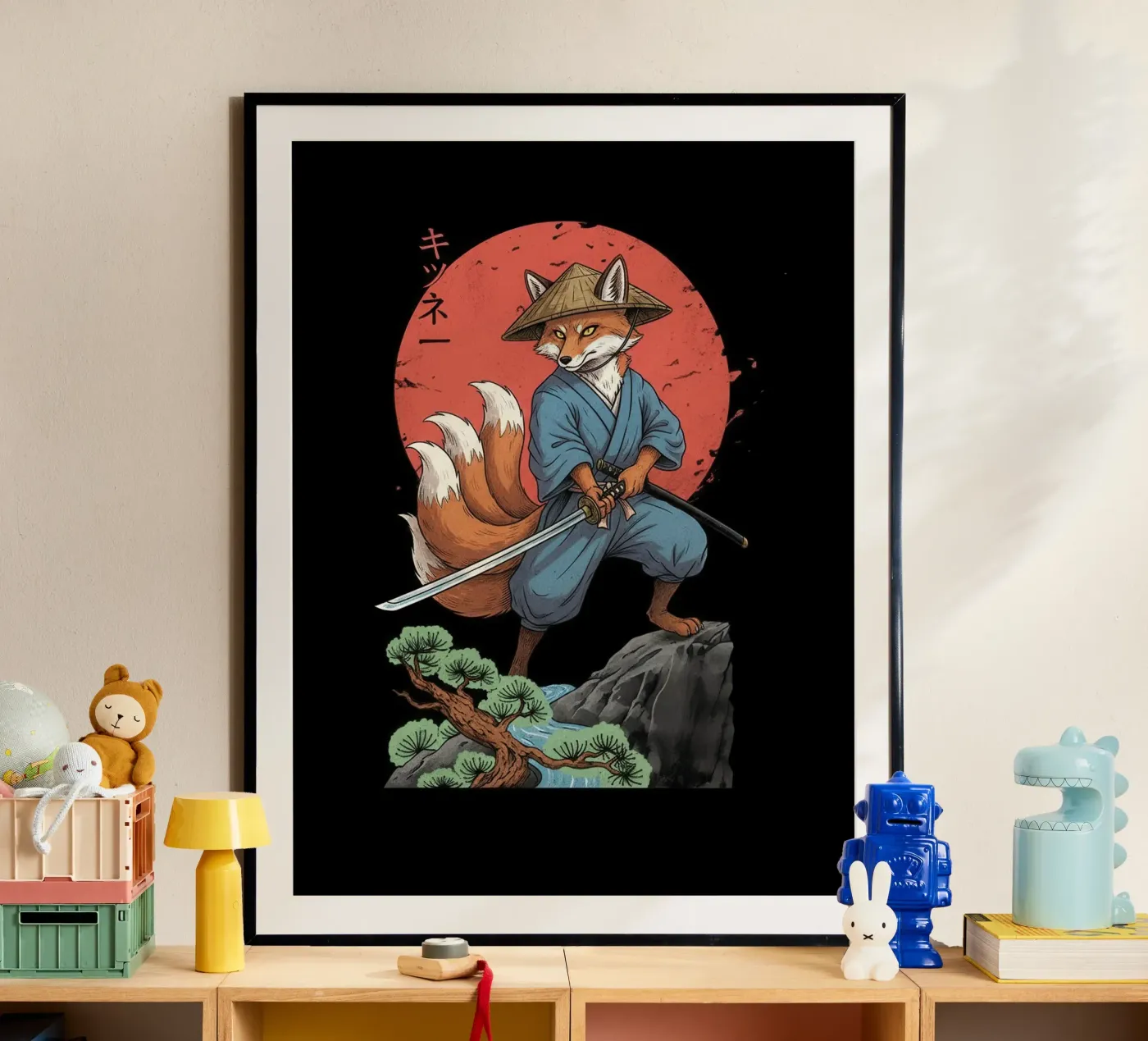 Shadow Vulpine Ronin poster van Fuzazi Maeda