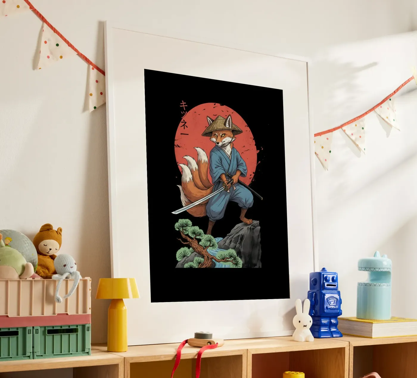 Shadow Vulpine Ronin poster van Fuzazi Maeda