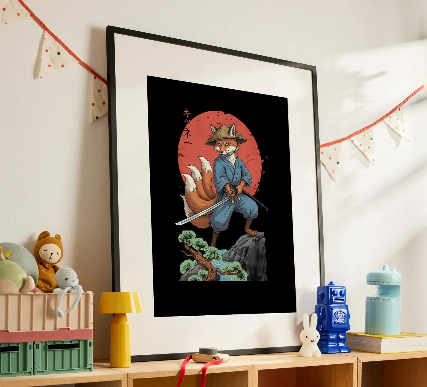 Shadow Vulpine Ronin poster van Fuzazi Maeda