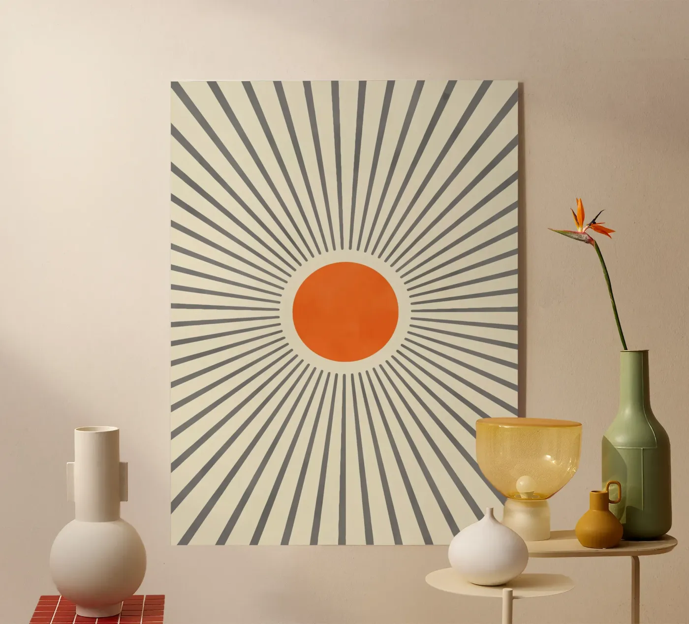 Abstract Rays II Acryl-Glas von artesutileco