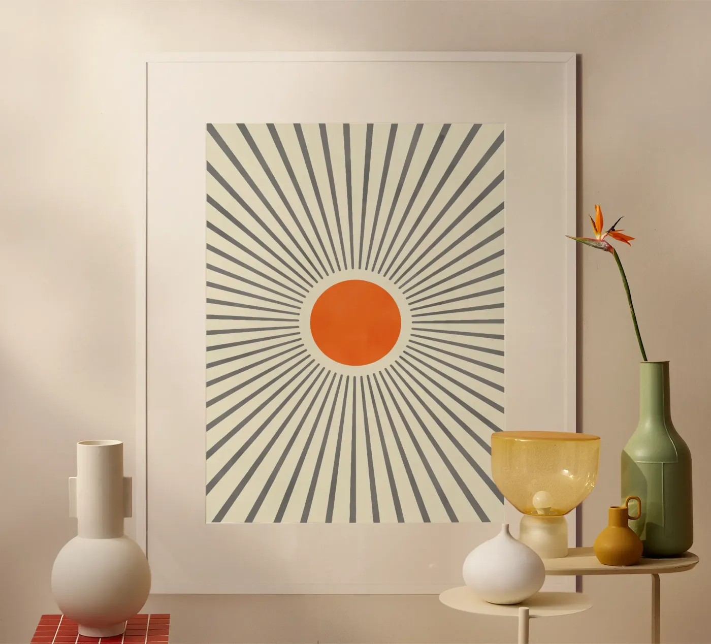 Abstract Rays II poster da artesutileco