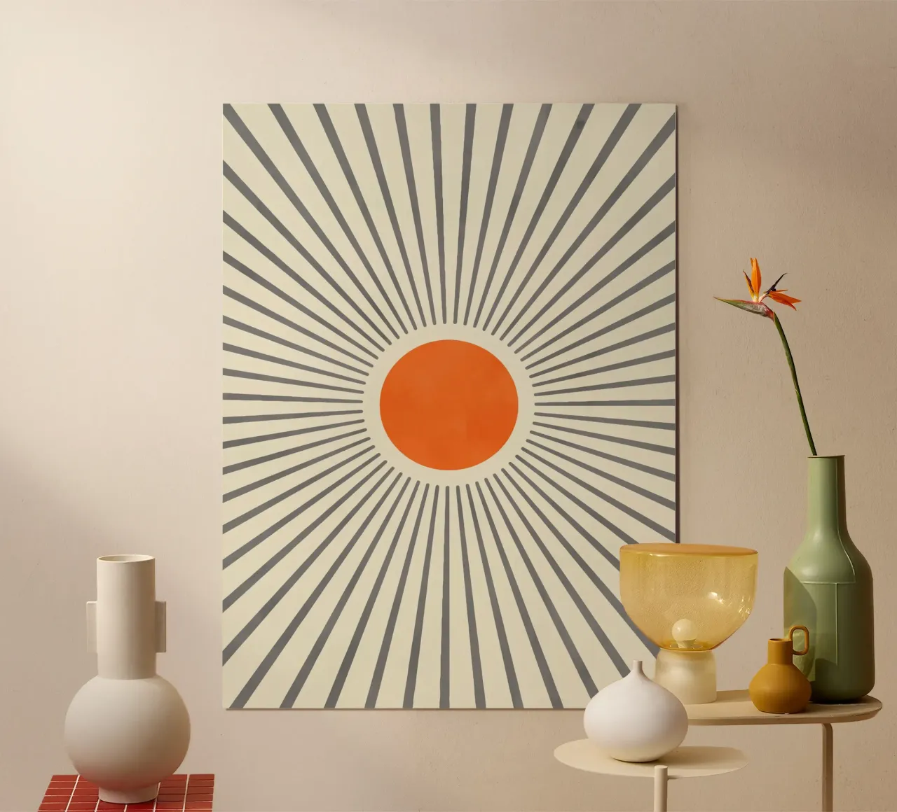 Abstract Rays II poster da artesutileco