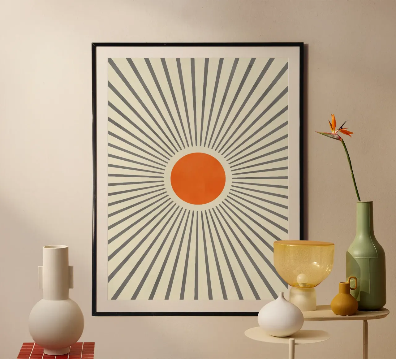 Abstract Rays II poster da artesutileco