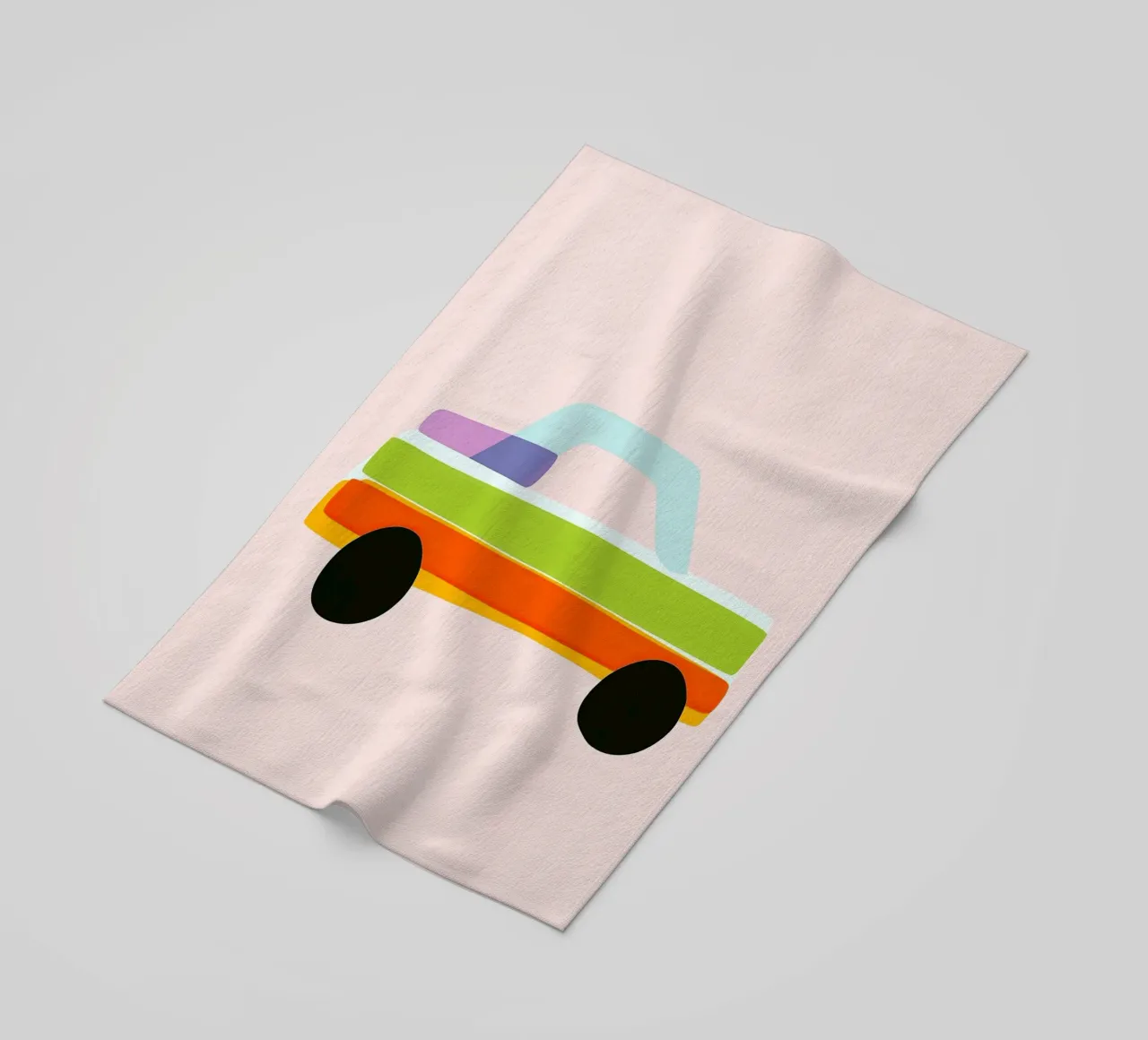 Auto multicolore telo mare da Dreamy Nursery