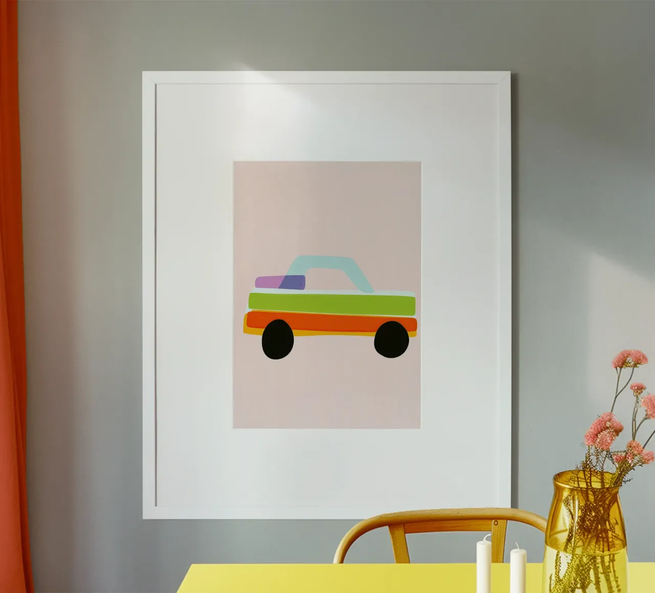Auto multicolore poster da Dreamy Nursery
