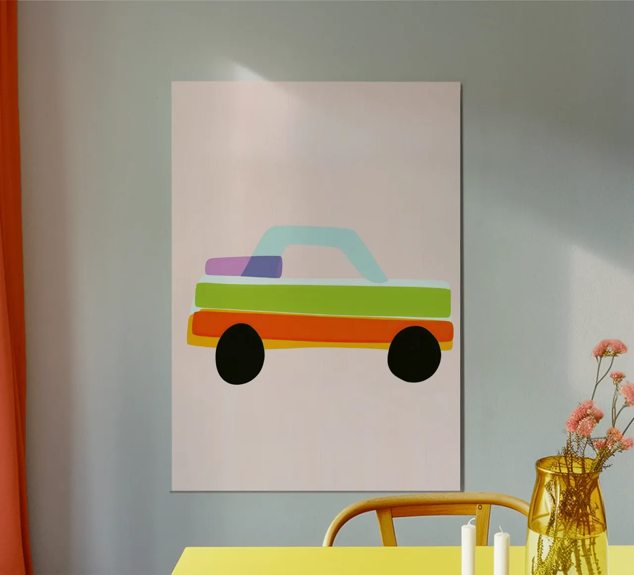 Auto multicolore poster da Dreamy Nursery