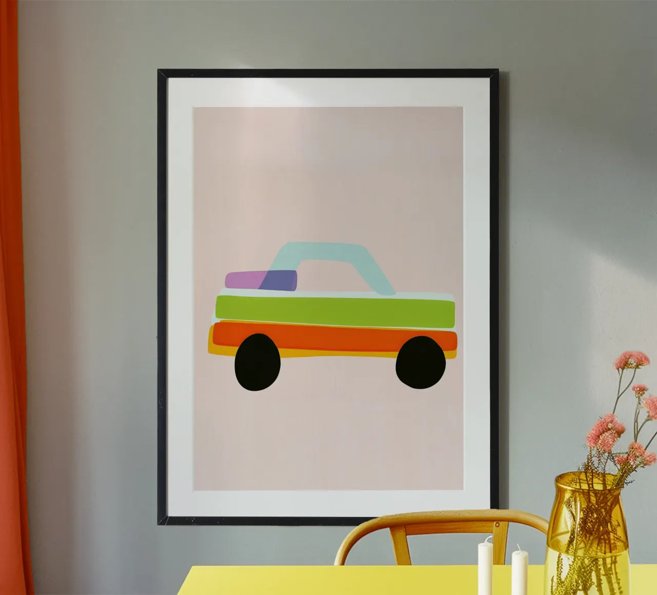 Auto multicolore poster da Dreamy Nursery