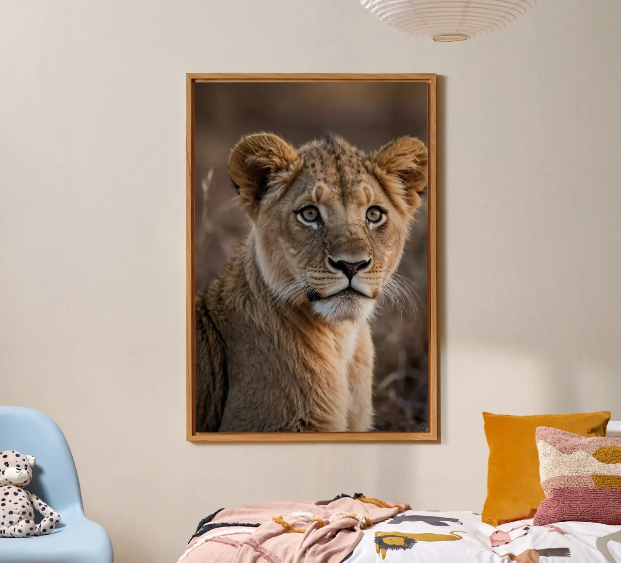 De majestueuze jeugd: Leeuwenwelp | Werk 15 aluminium-dibond van Paws & Portraits