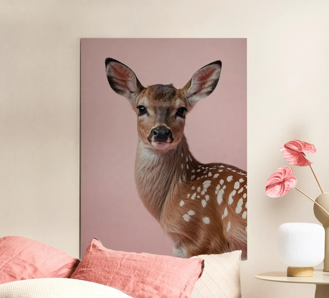 Bellezza delicata: cerbiatto in colori pastello | Werk 16 poster da Paws & Portraits