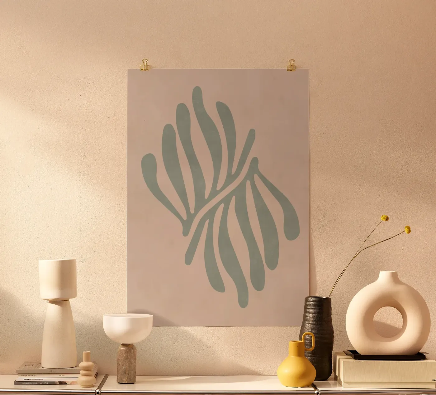 Abstract Leaf HM II poster da artesutileco