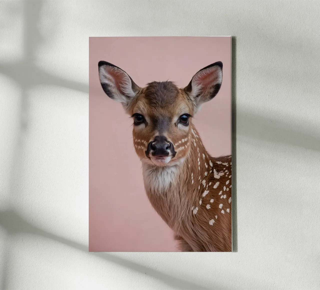 Delicate grace: fawn in soft colours | Werk 18 canvas with Floater frame by Paws & Portraits