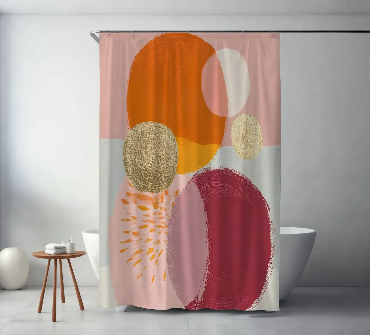 Floating Forms Duschvorhang von Abstrakt Atelier