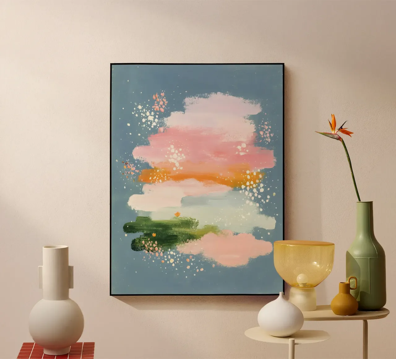 Blush Horizon plexiglass da Abstrakt Atelier