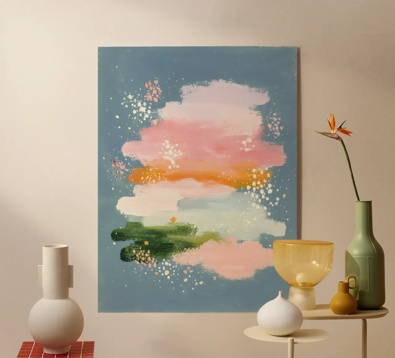 Blush Horizon plexiglass da Abstrakt Atelier