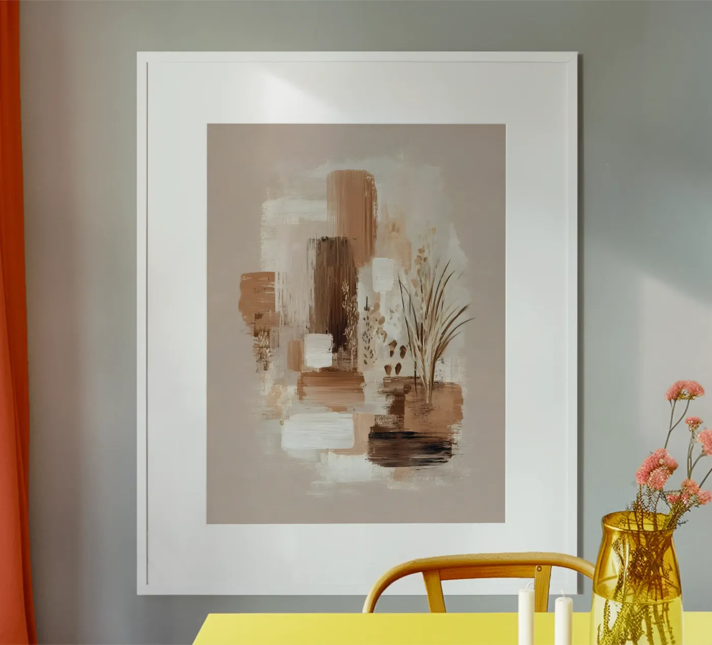 Quiet Structure poster van Abstrakt Atelier