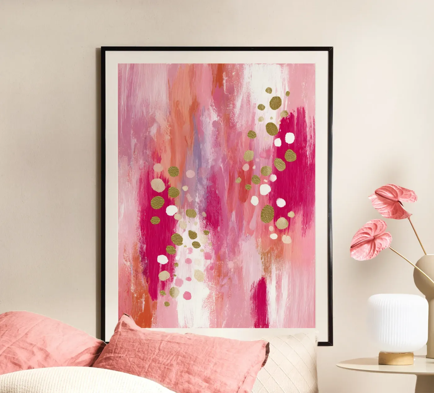 Soft Vertical Rythm Poster von Abstrakt Atelier