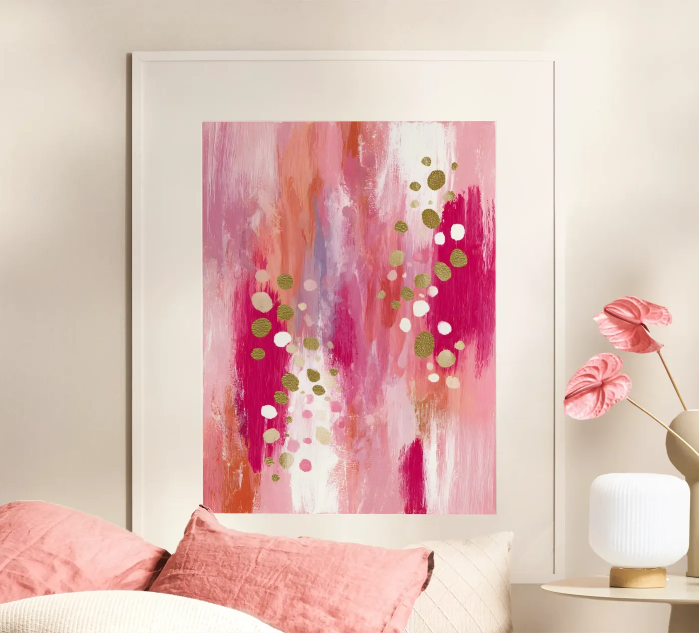 Soft Vertical Rythm Poster von Abstrakt Atelier