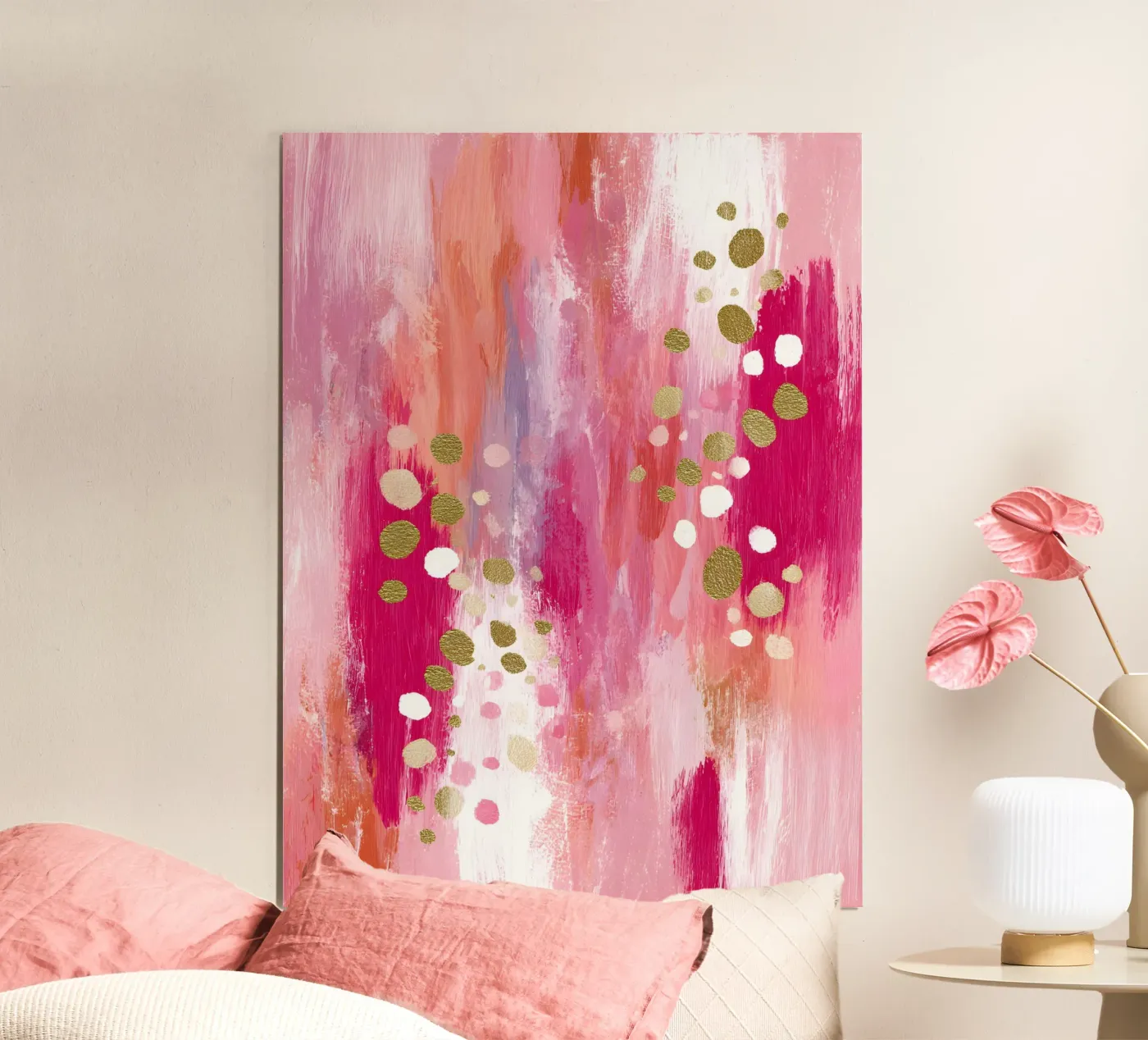 Soft Vertical Rythm Poster von Abstrakt Atelier