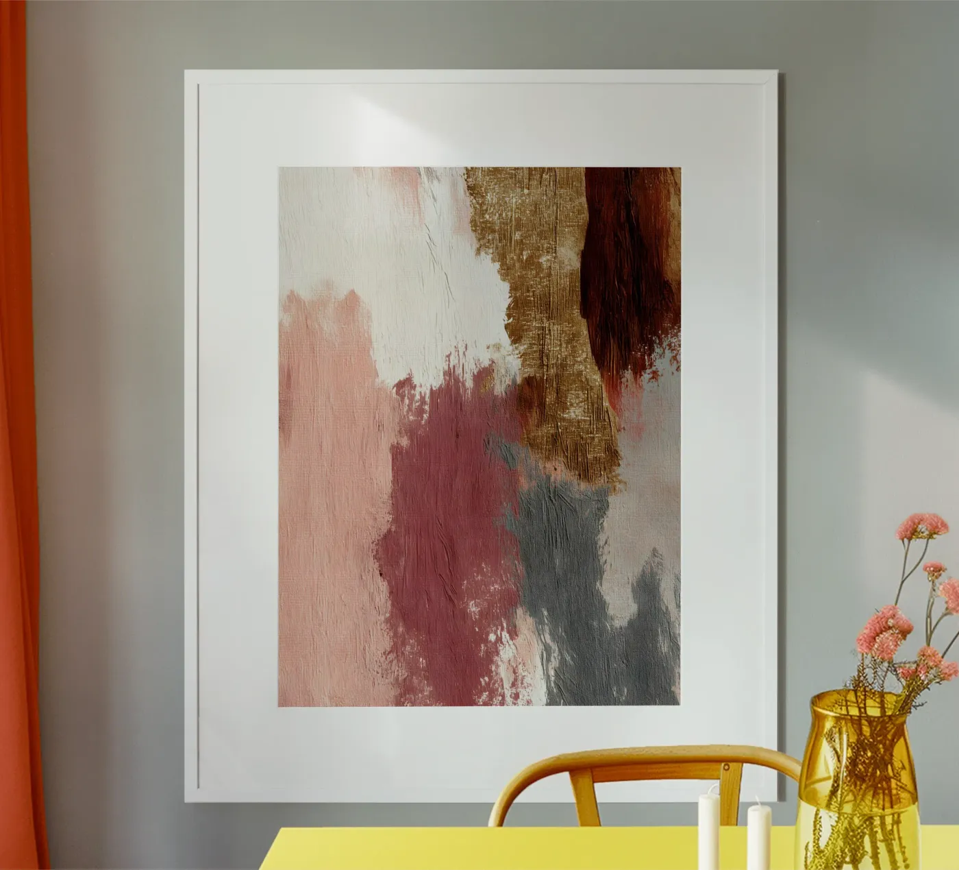 Worn Softly by Time poster by Abstrakt Atelier