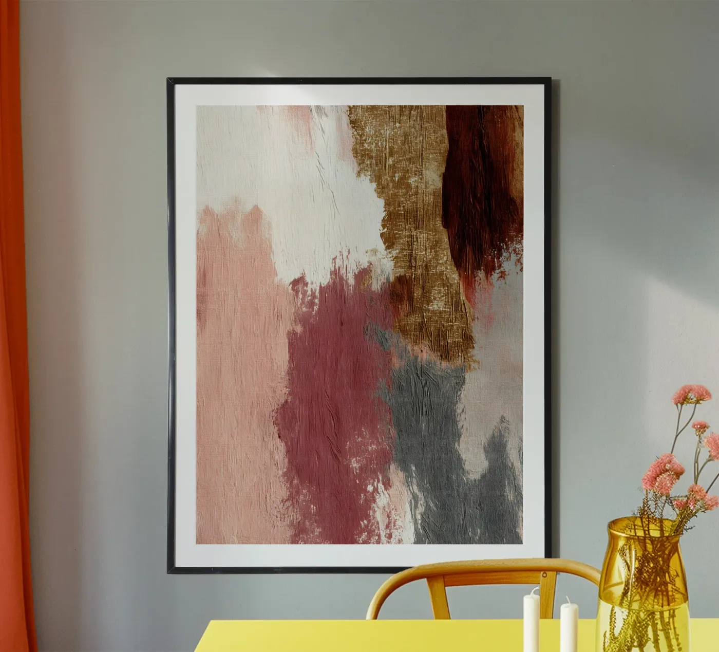 Worn Softly by Time poster by Abstrakt Atelier