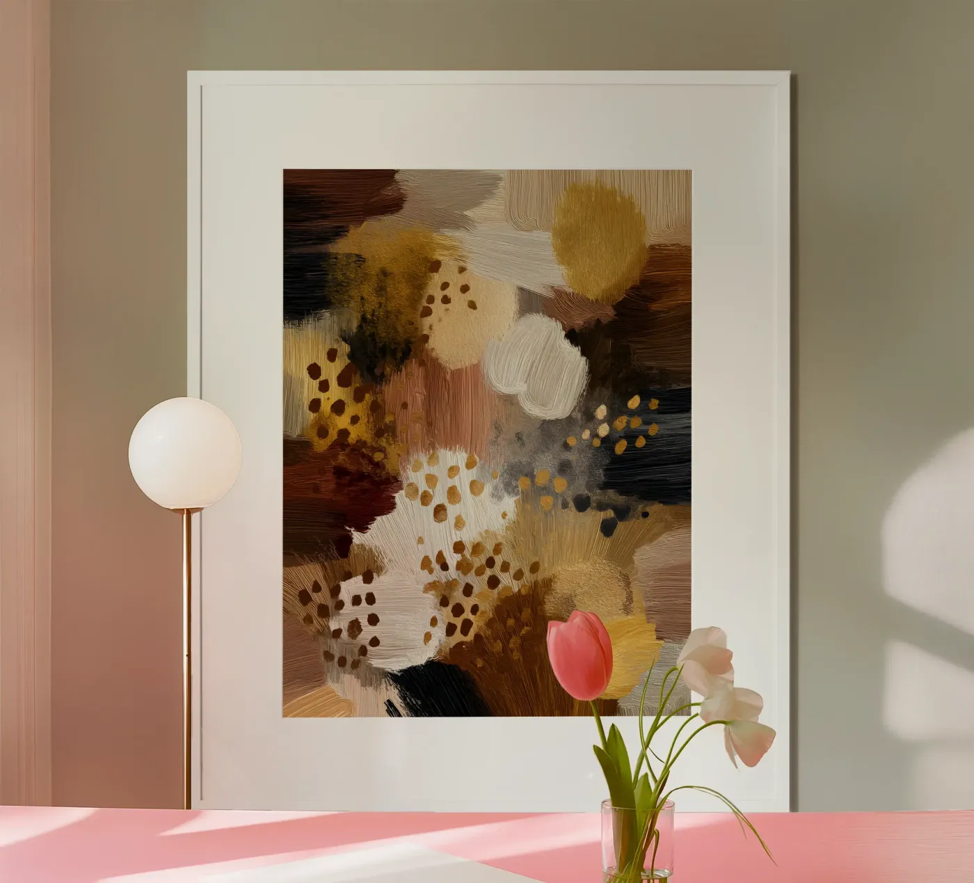 Gathered Earth poster van Abstrakt Atelier