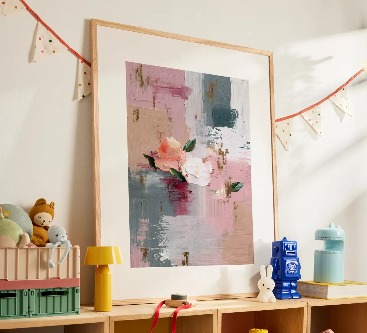 Held Between Petals poster da Abstrakt Atelier