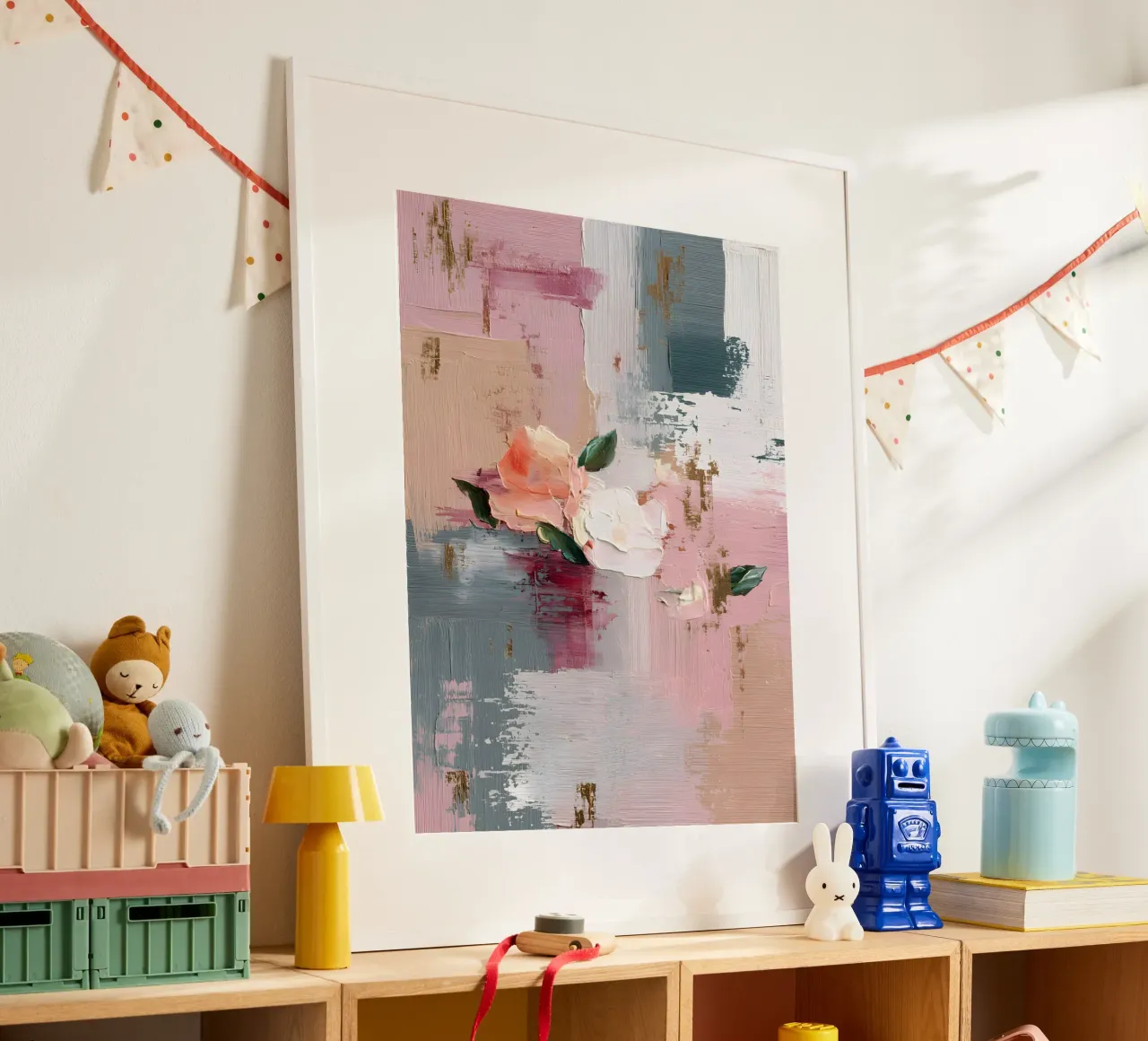 Held Between Petals poster da Abstrakt Atelier