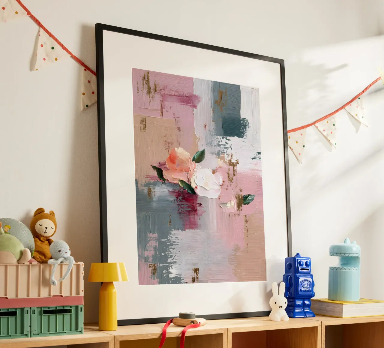 Held Between Petals poster da Abstrakt Atelier