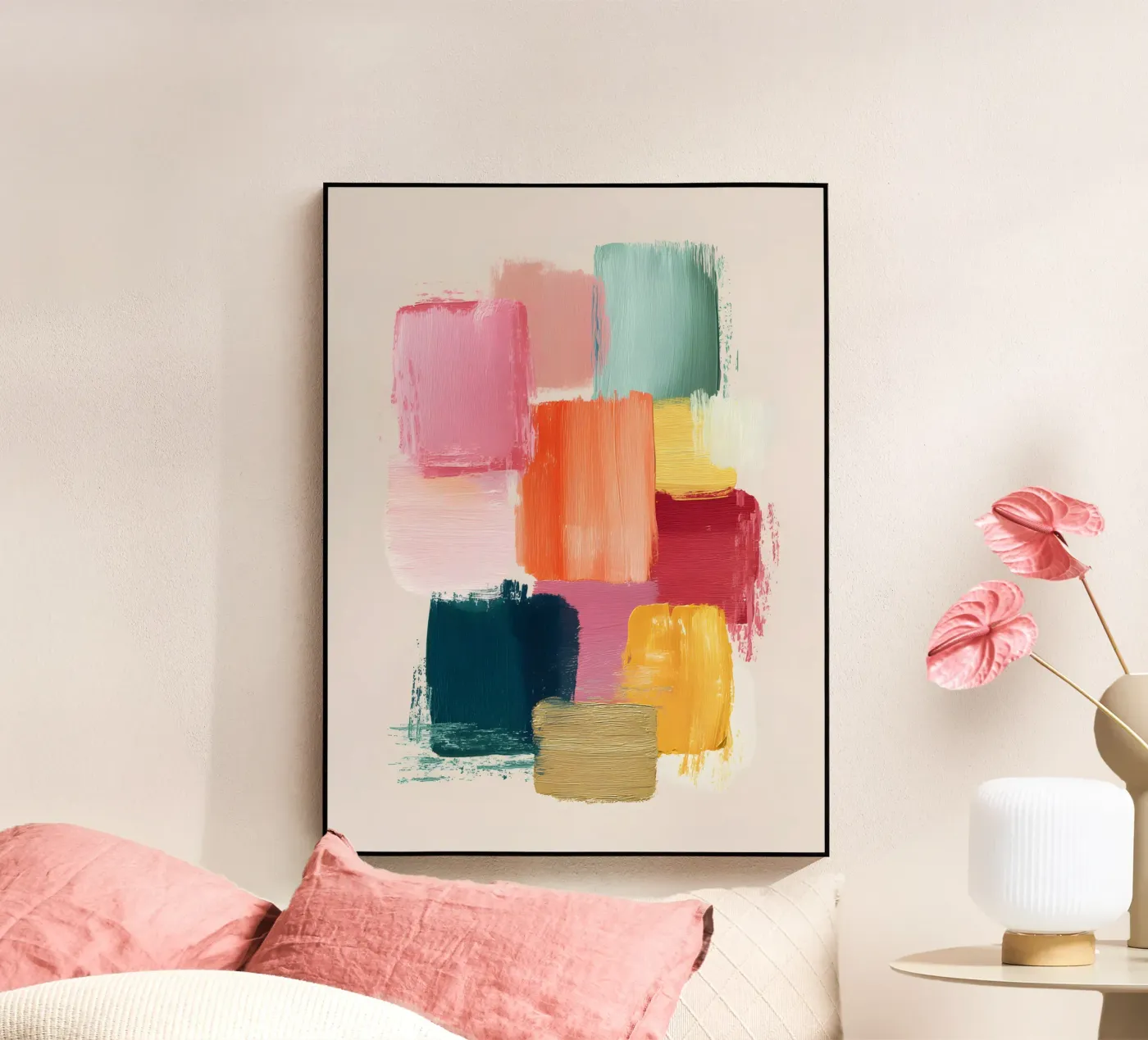 Placed Gently acryl van Abstrakt Atelier