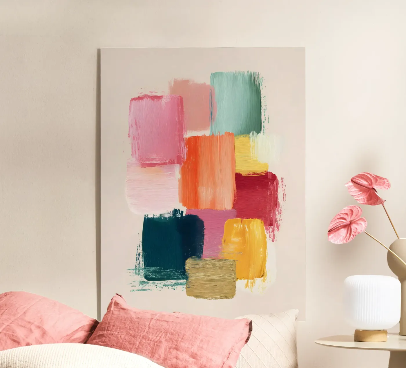 Placed Gently acryl van Abstrakt Atelier