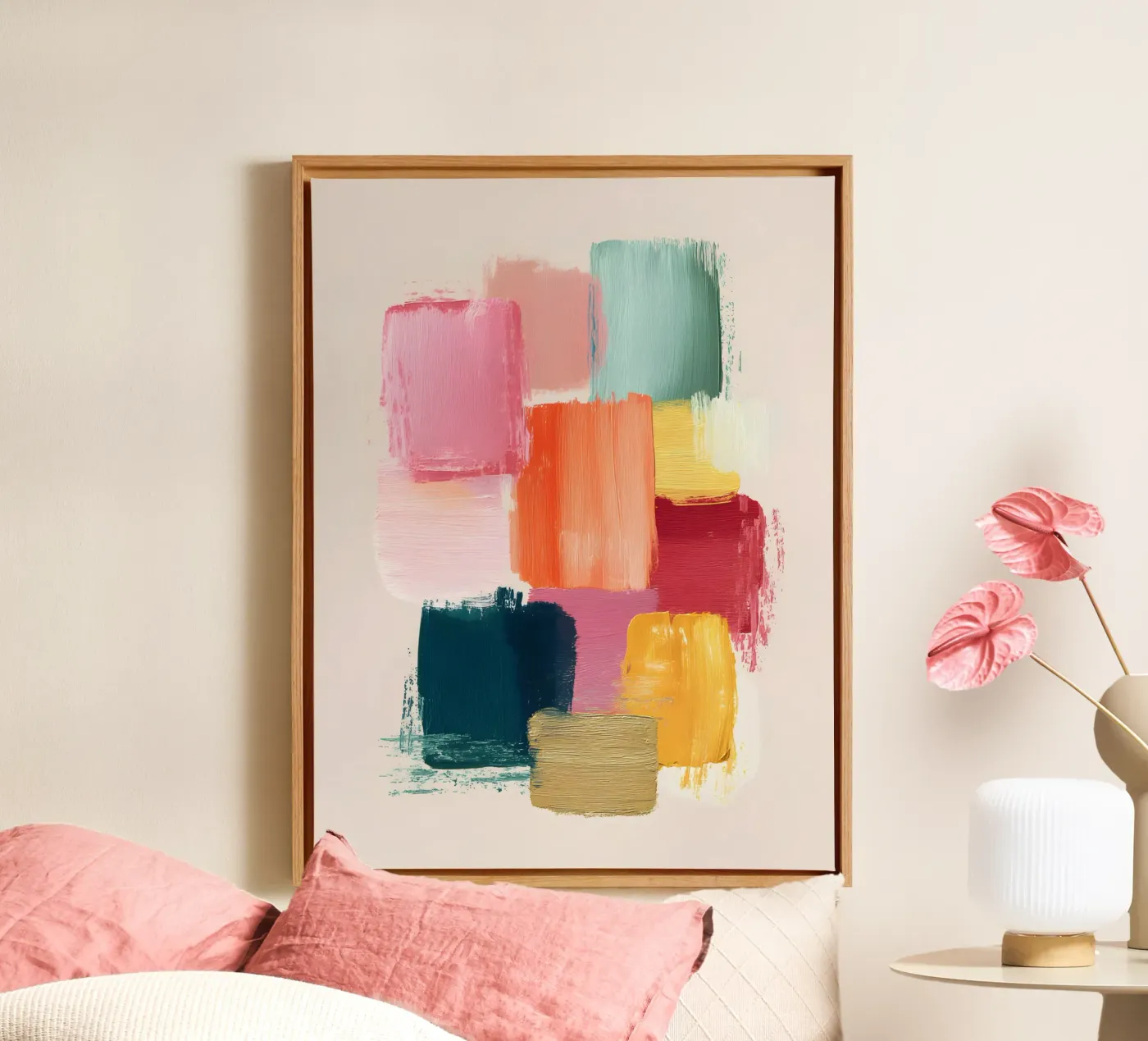 Placed Gently canvas van Abstrakt Atelier