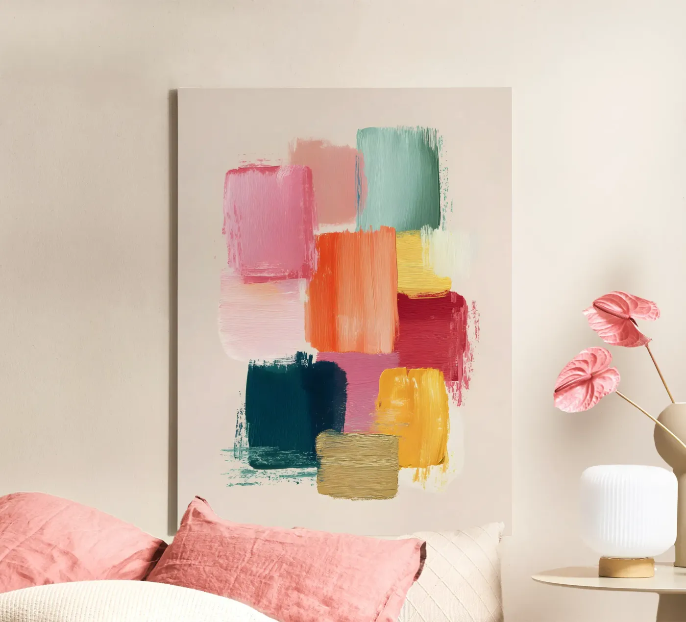 Placed Gently canvas van Abstrakt Atelier