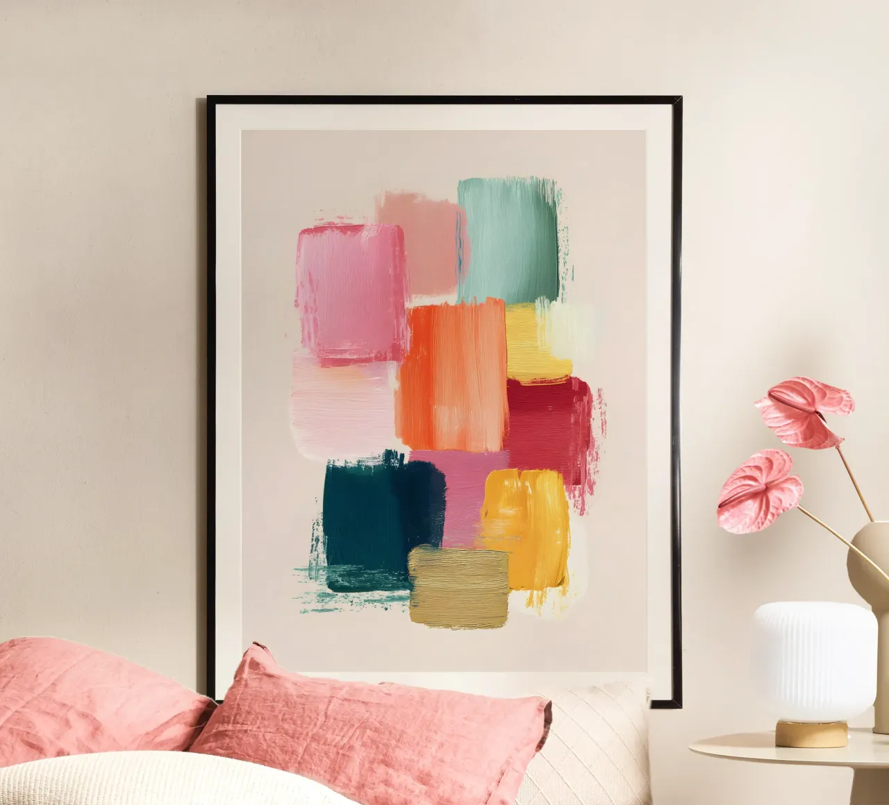 Placed Gently poster van Abstrakt Atelier