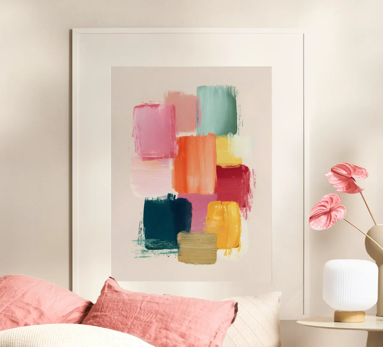 Placed Gently poster van Abstrakt Atelier