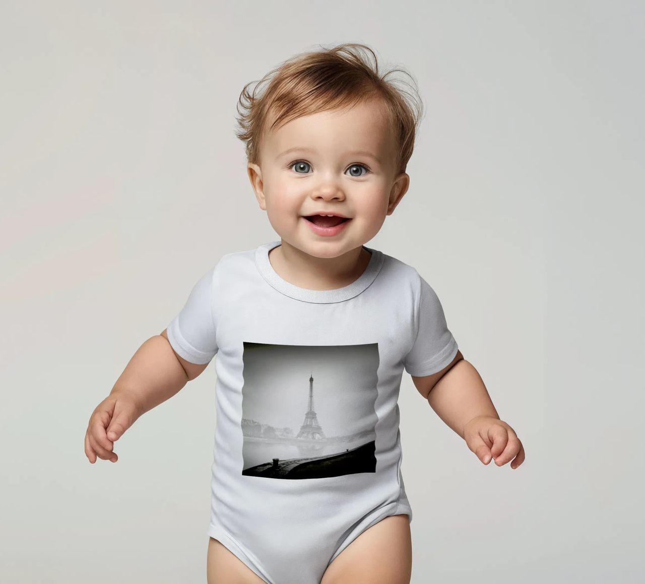 Tour Eiffel Kurzarm Babybody von Håggard Photography | Ronny Behnert
