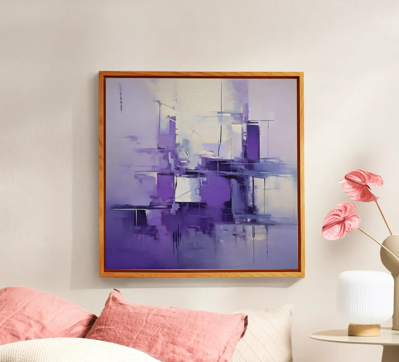 Malerei_violette plexiglass da Farbträume