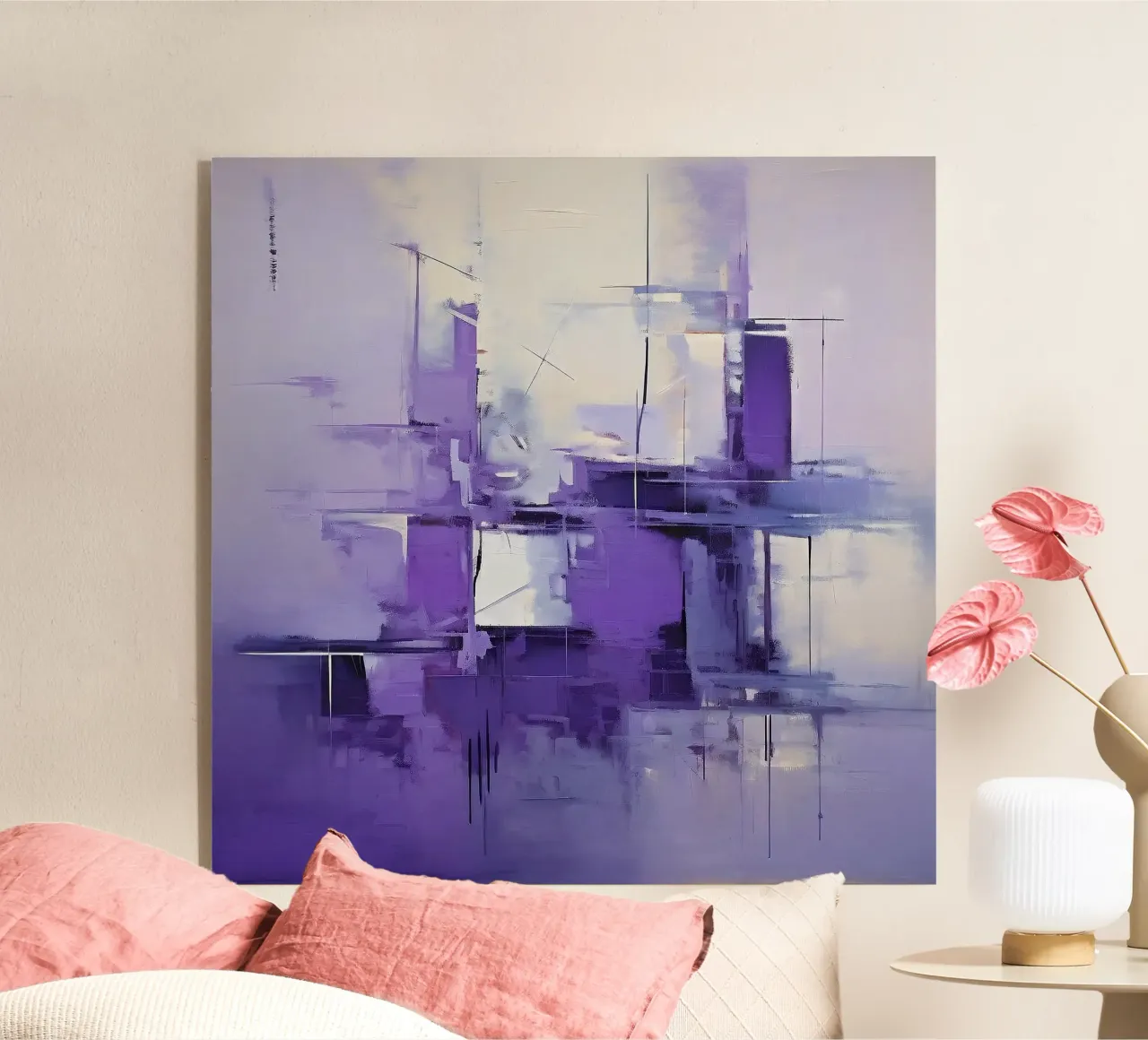 Malerei_violette plexiglass da Farbträume