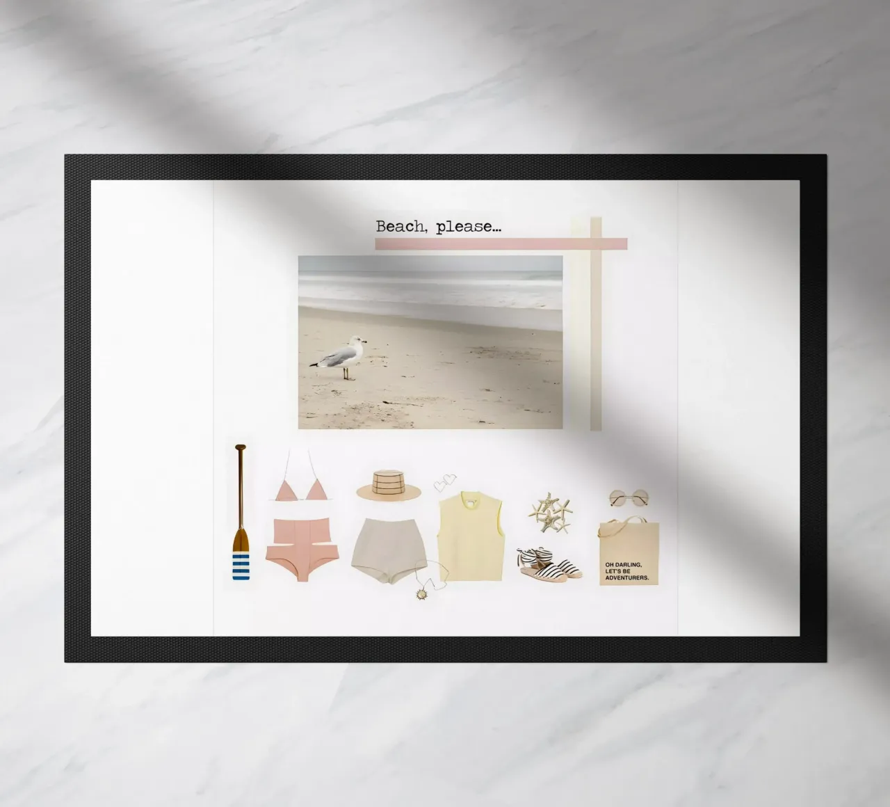 Beach please. deurmat van TASTE OF BLISS