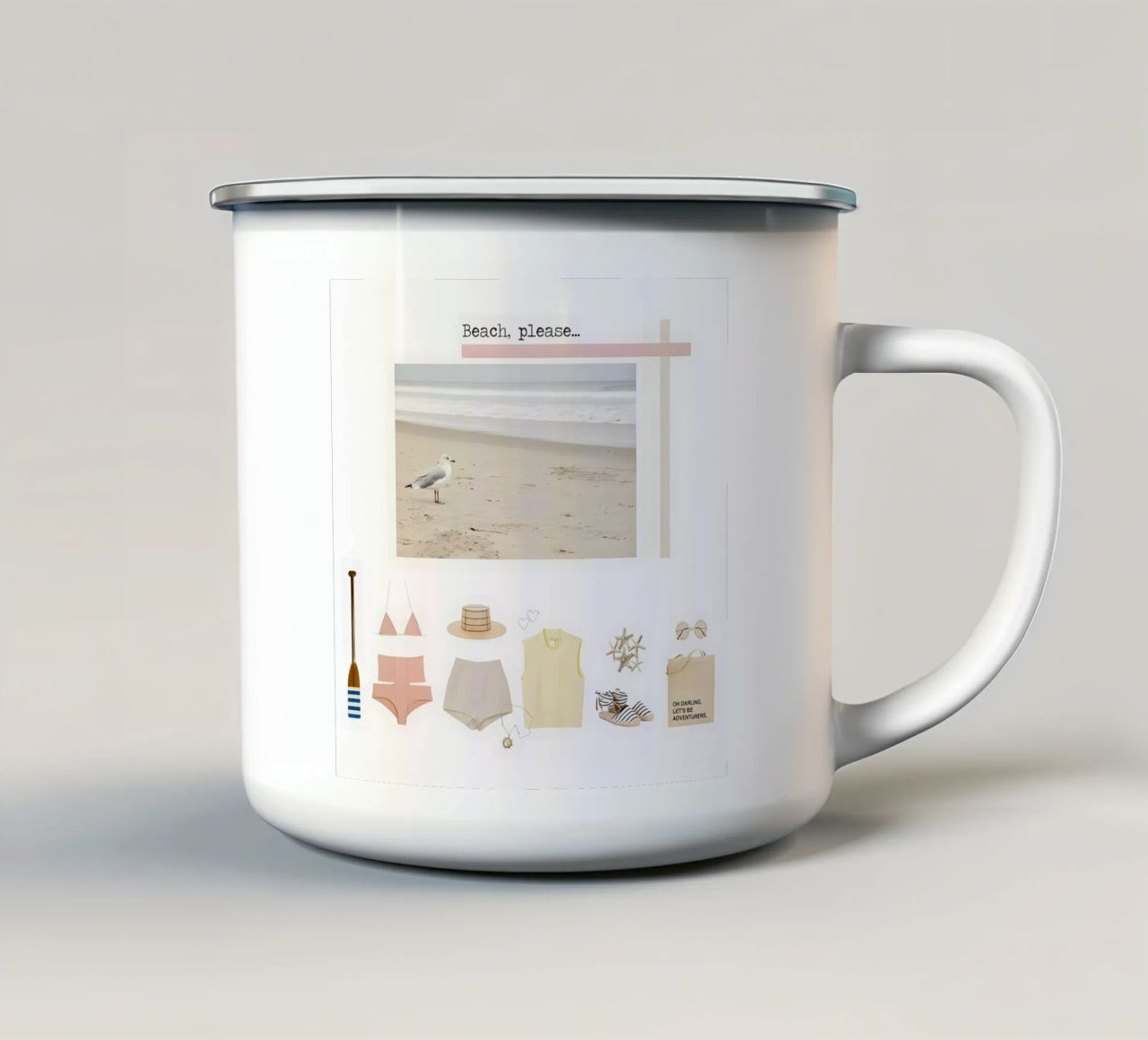 Beach please. tazza in smalto da TASTE OF BLISS