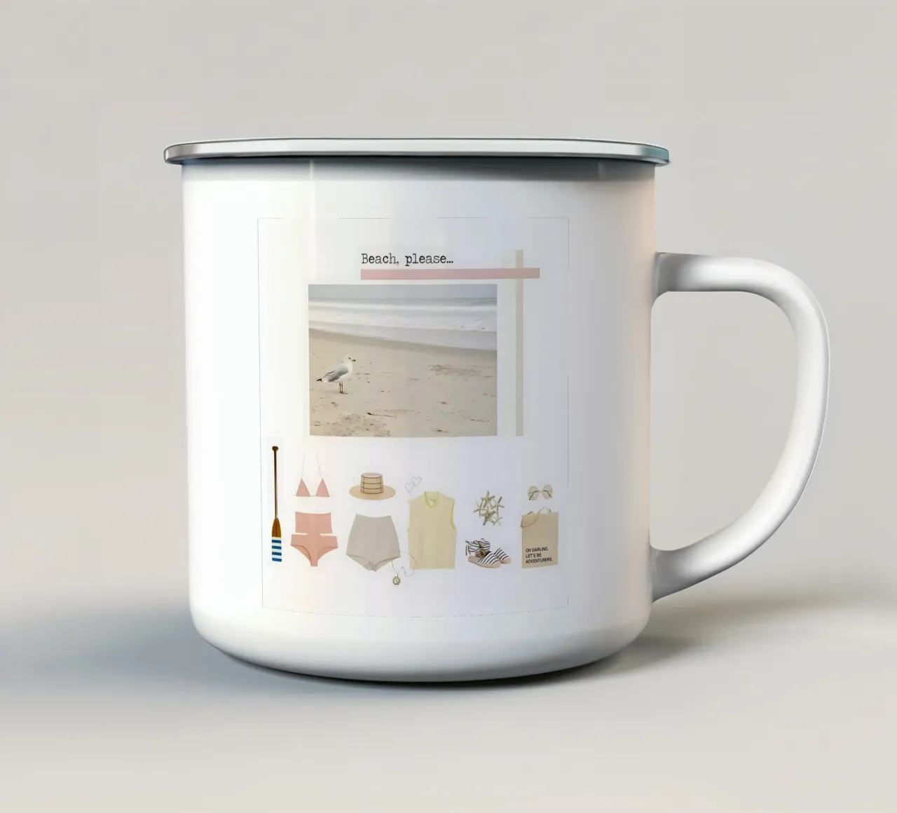 Beach please. tazza in smalto da TASTE OF BLISS