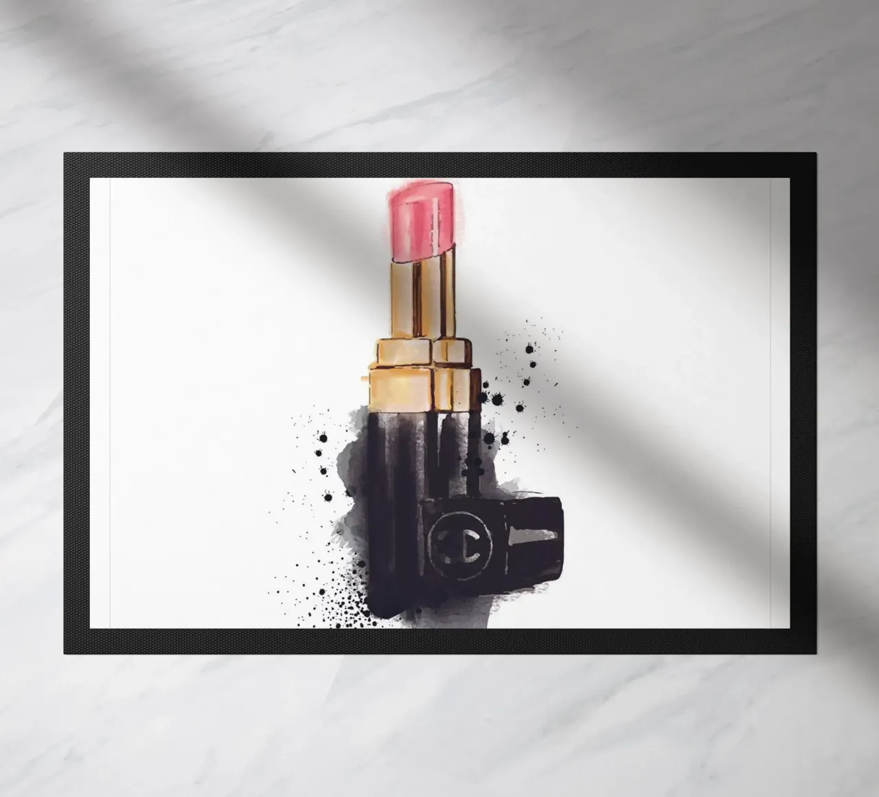Rossetto acquerello - Elegante design di bellezza zerbino da Whole©
