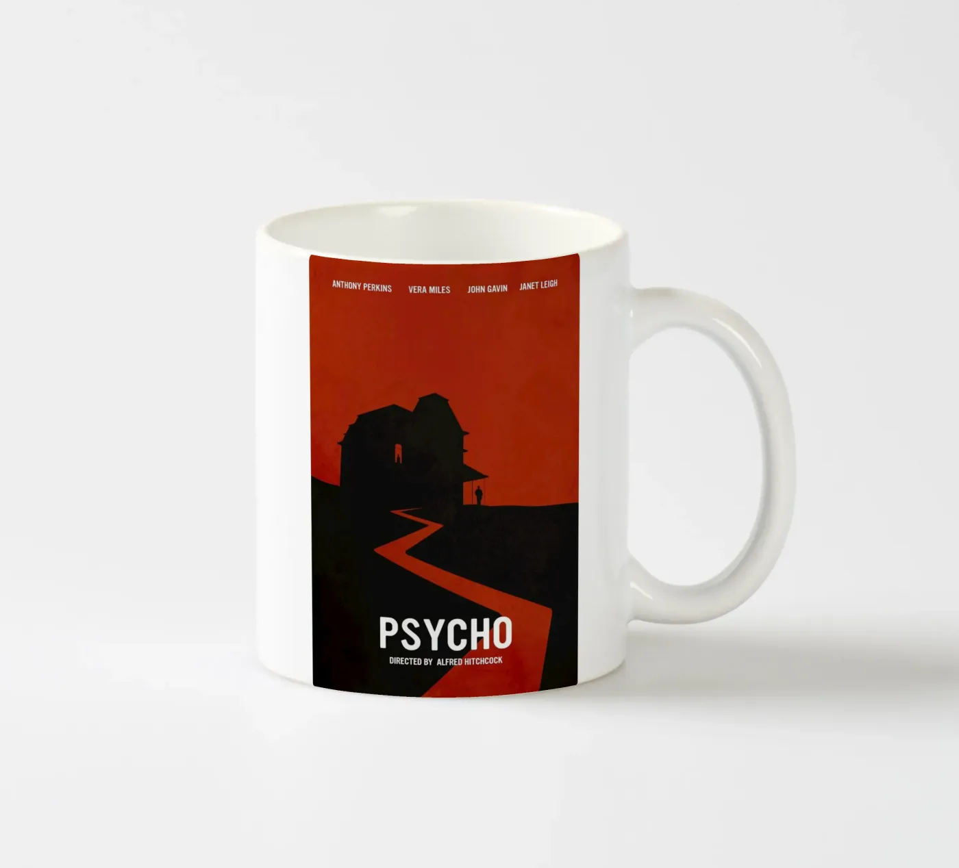 Psycho ceramic mug by Calm The Ham