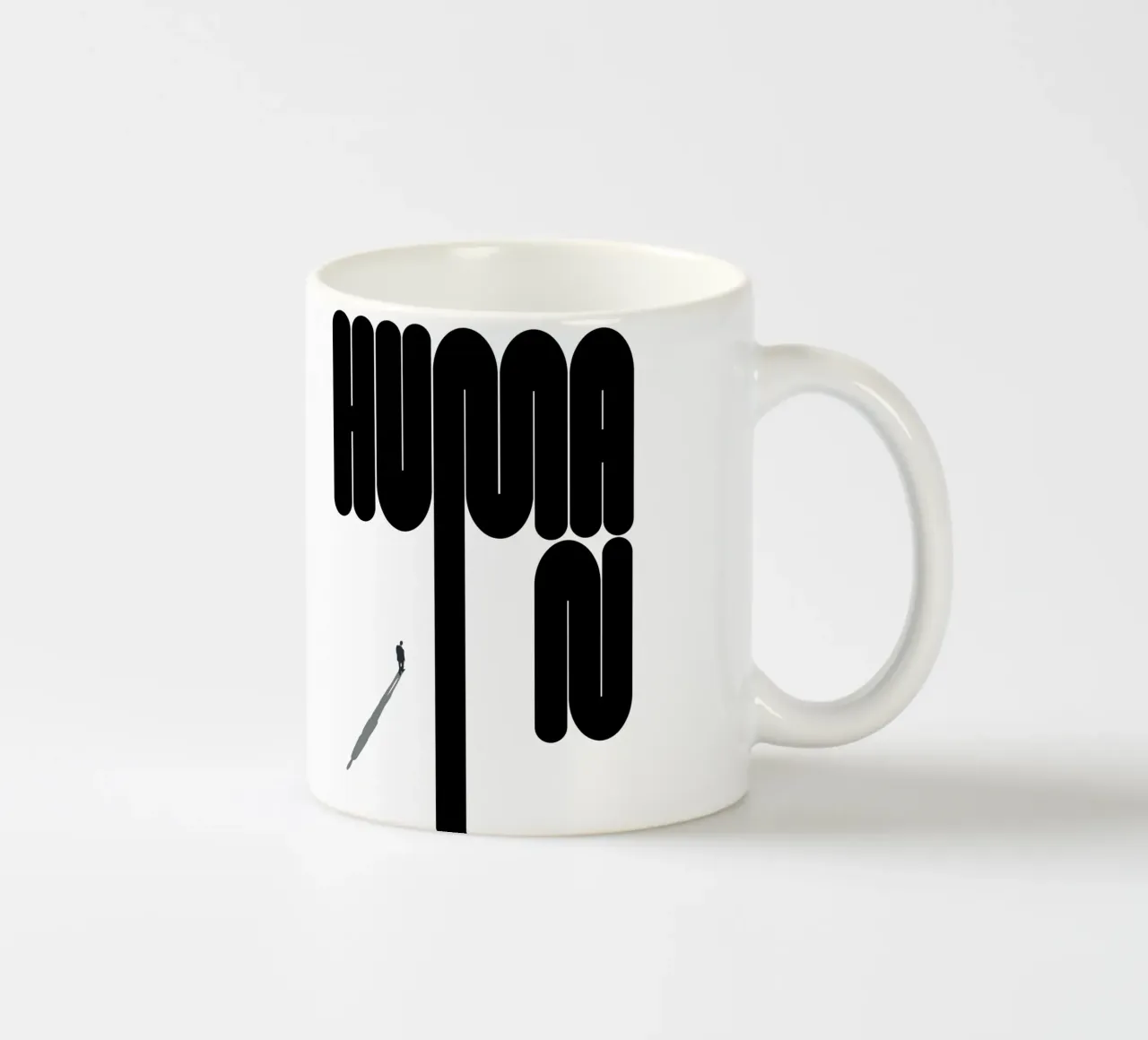 Human Path ceramic mug by TYPEHAUS