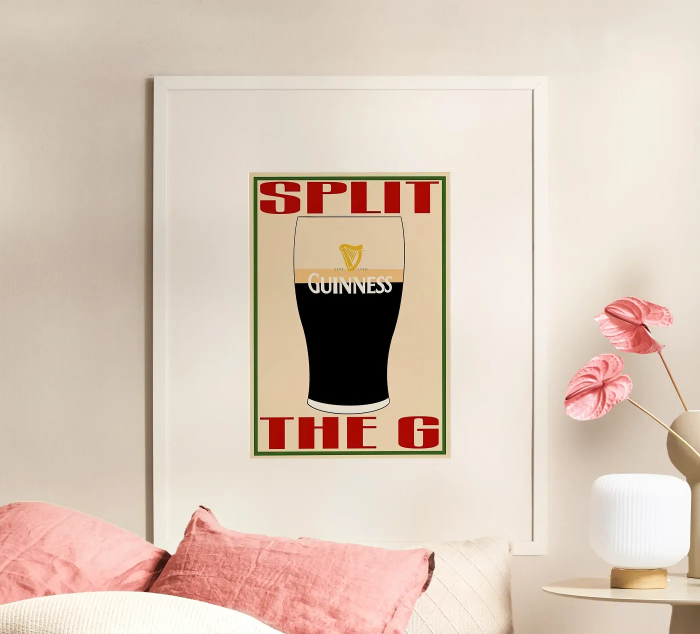 Split The Drink G poster by Cocktail Drink