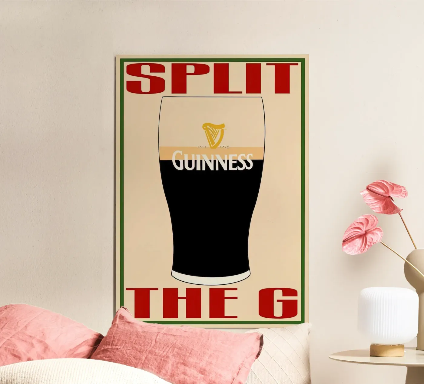 Split The Drink G poster by Cocktail Drink