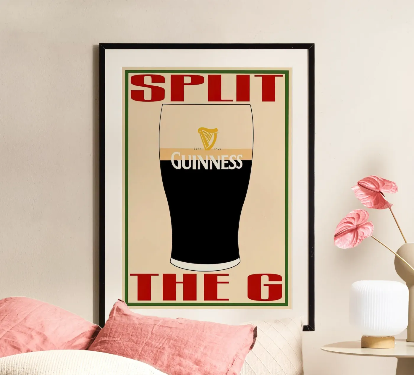 Split The Drink G poster by Cocktail Drink