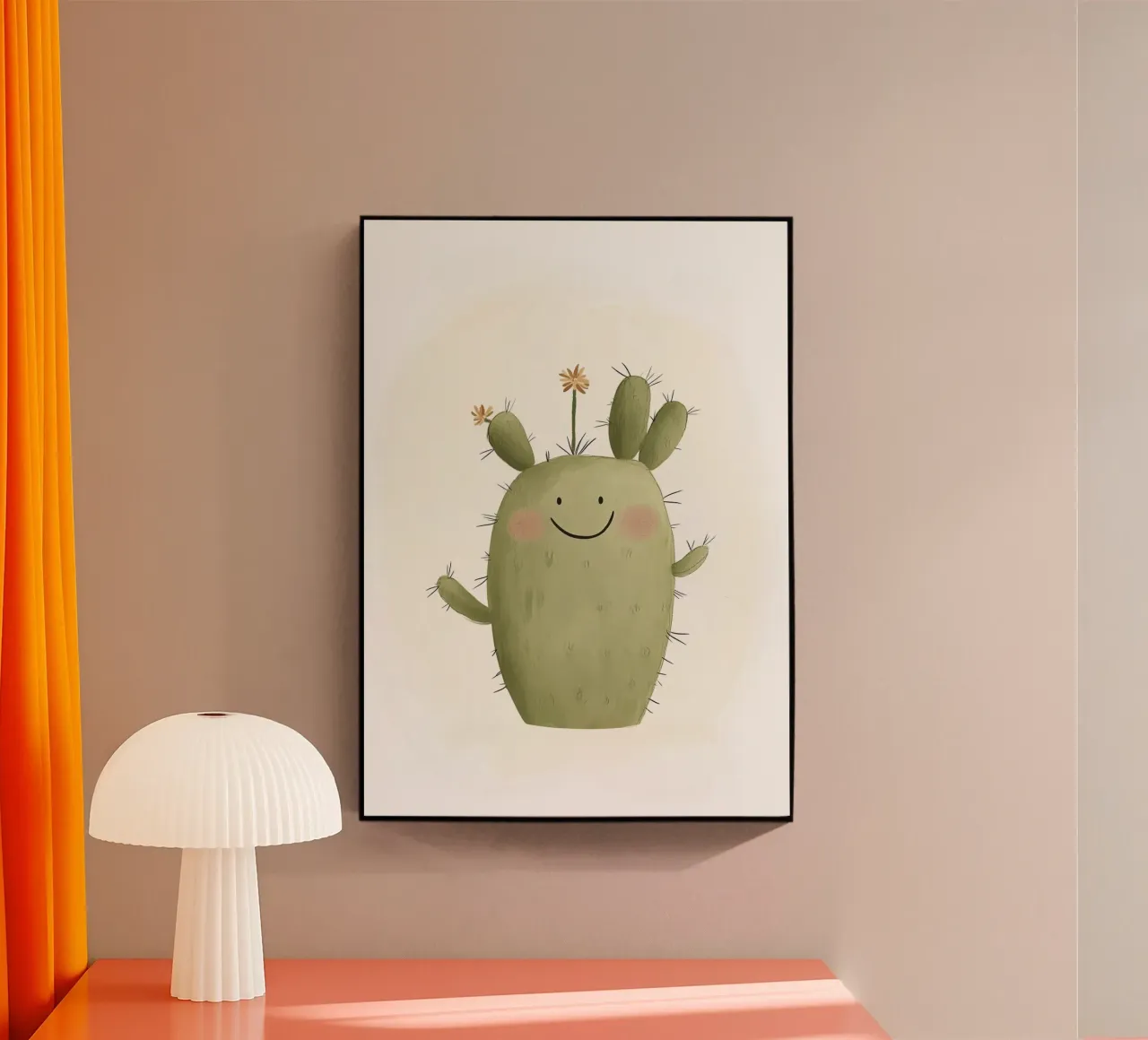 Cactus sorridente plexiglass da Dreamy Nursery